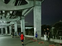 DSC 0419  This is dry land for the upper grade kids over at Nissan Stadium. They run the stadium, then do these, and also do stairs, frontwards, backwards, wheelbarrow...serious workout. Sam likes it, though, strangely enough. He likes being outside.