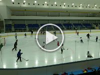 MOV 0330  Here are some clips of practice. Ben is in a black helmet on the left side of the rink, blue jersey.