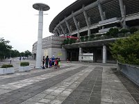 DSC 0480  Nissan Stadium where Sam's team runs dry land. Two laps around this entire stadium, one of them timed, then stairs, cavaletti and sprints. They're no joke about the dry land here!