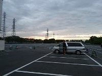 DSC 0486  Sunrise at a hockey rink. Not the first time we've done that, but the first time in Japan for sure.