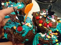 DSC 0579  Some very messy cupcakes...but very tasty!