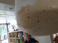 DSC 0751  My yeast is SUPER active here. The bread dough rises very fast.